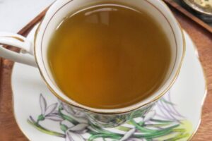 fennel and cumin tea in a cup