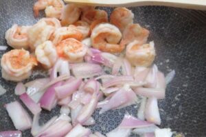 shrimp with shallot