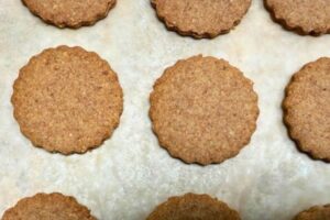 baked cookies on a tray