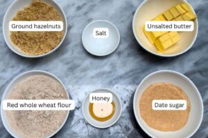 measured ingredients in bowls