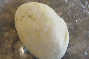 knead the dough for the homemade croissants until smooth
