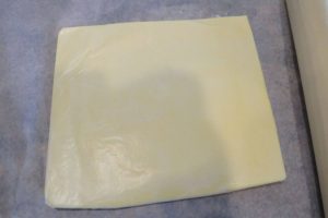 shape the butter into a square