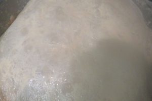 Boil and reduce the milk