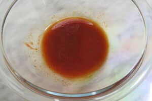 date syrup vinaigrette in a bowl