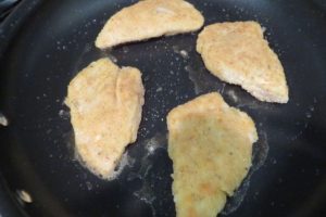 Cook the chicken breast on both sides