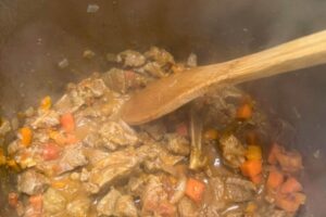 lamb added to the Instant Pot
