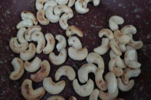 Roast the cashews for the Cashew Chicken recipe