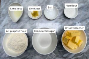 measured ingredients in bowls