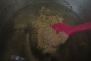 add spcie paste and onion mixture