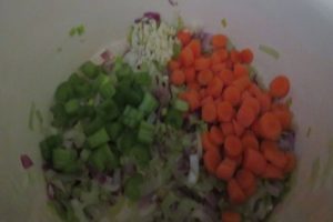 add carrot and celery for the Provencal vegetable soup