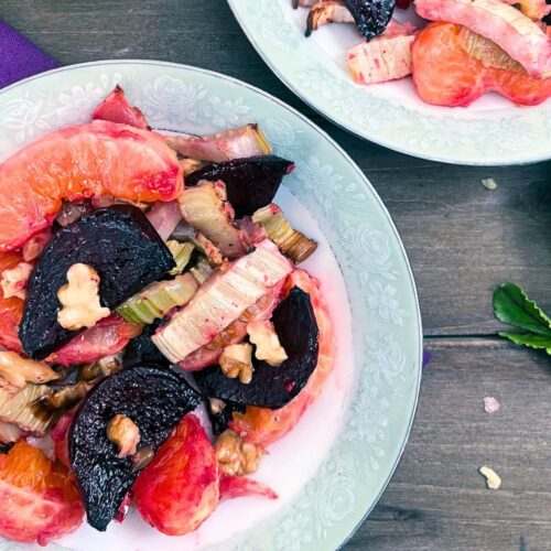 roasted beet and fennel salad