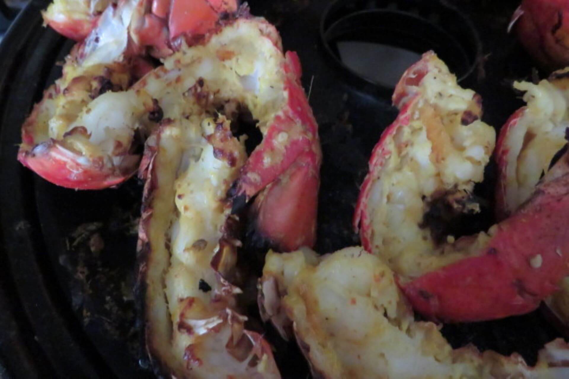 cooked tandoori lobster