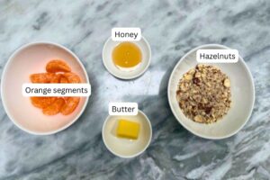 measured ingredients in bowls