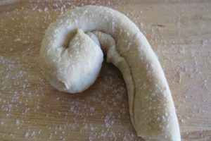 coil the dough
