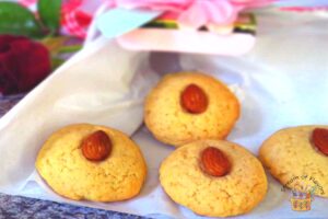 almond biscuit recipe in a box