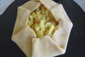 folded apple galette