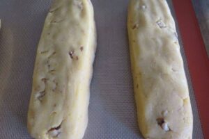 log shaped dough