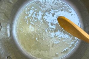 lemon sugar syrup thickened