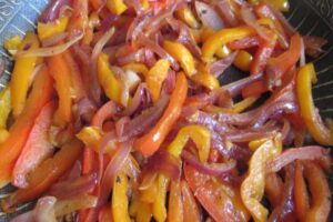 onions and peppers sauteed