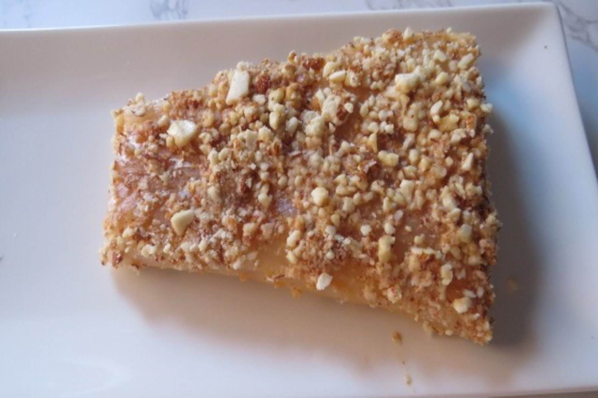almonds crusted on the cod fillets