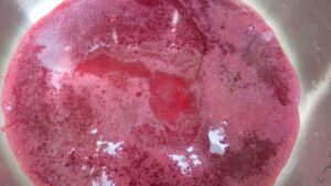 pomegranate juice in a pot