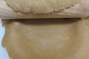 pastry sheet with rolling pin