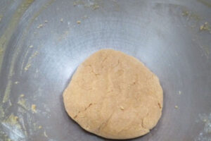 dough shaped like a disc