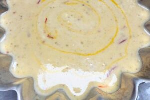 kulfi mixture in a mold
