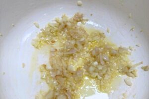 garlic and onion sauteed until tender