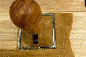 stamp out the ravioli using the cutter