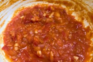 tomatoes cooked until mushy