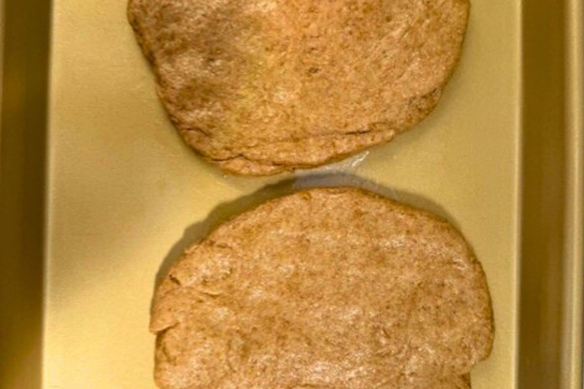 discs placed in baking trays