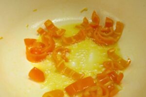 peppers sauteed in butter and olive oil