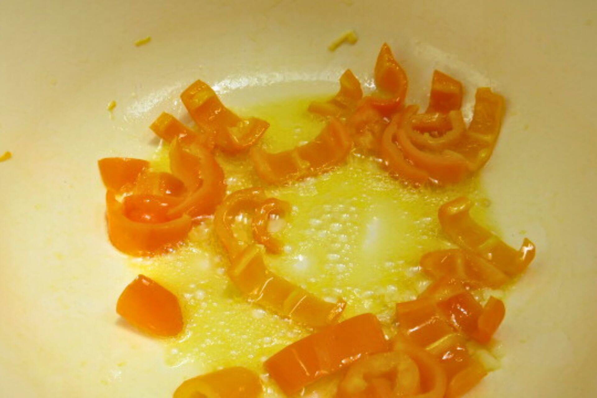 peppers sauteed in butter and olive oil