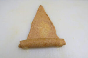 roll each triangle starting from base