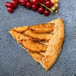 easy apple galette recipe with currants on the side