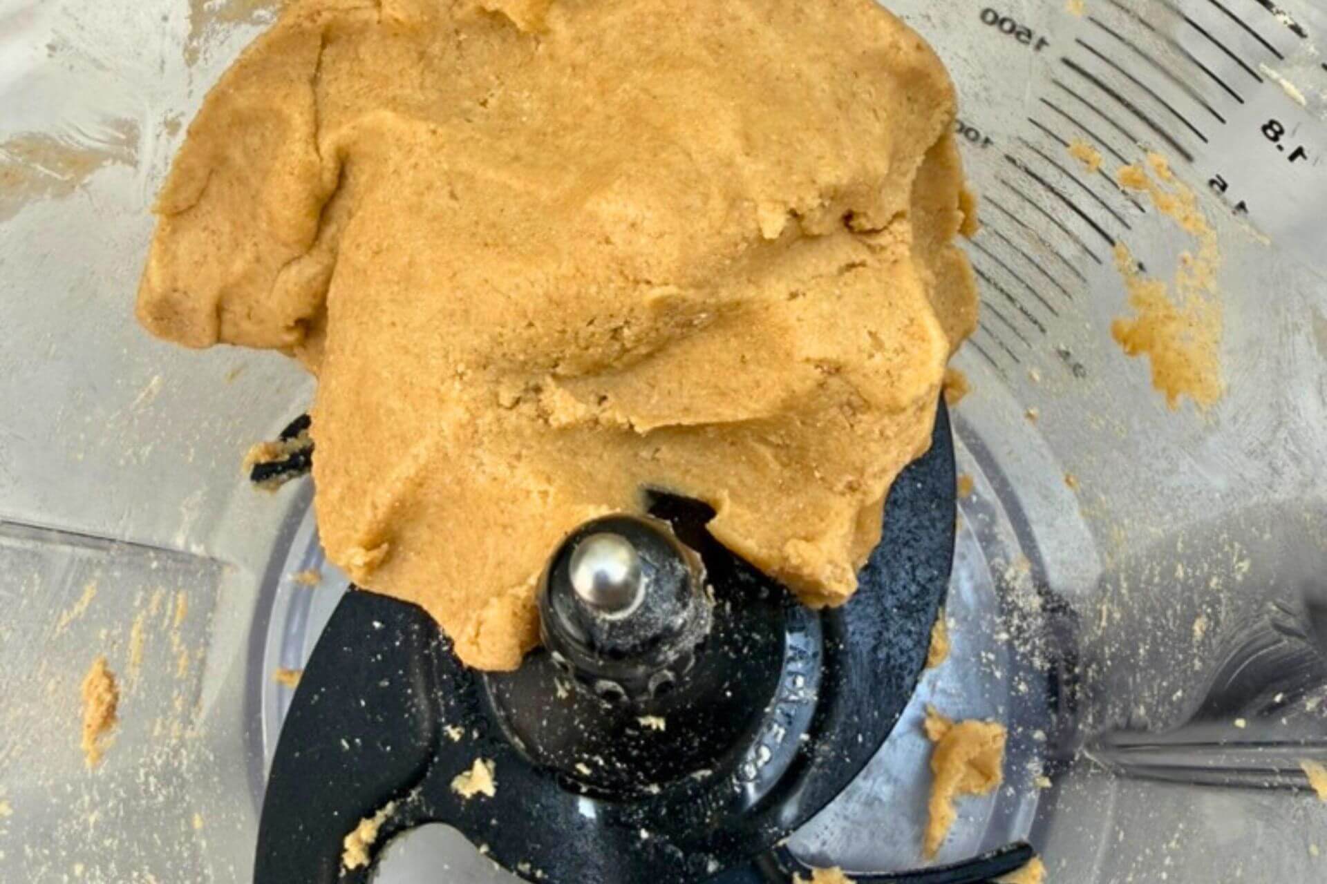 pie dough in a food processor